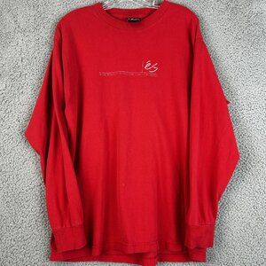 ES Skateboard Vintage Long Sleeve Y2K T Shirt Size Large 90s